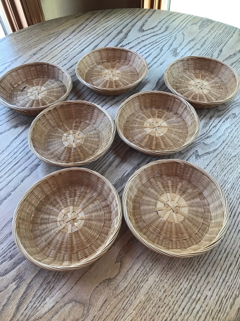 VTG Rattan Basket Set
